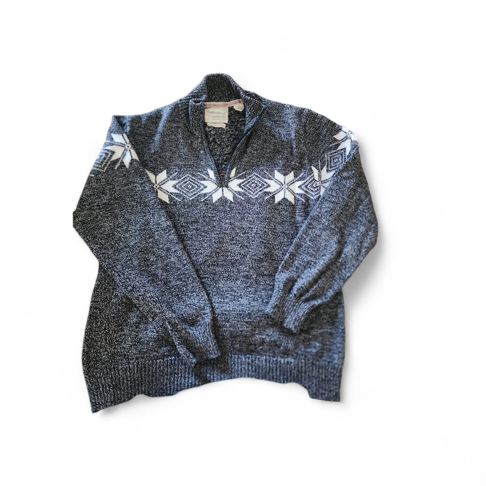 Men's Gray Patterned Sweater